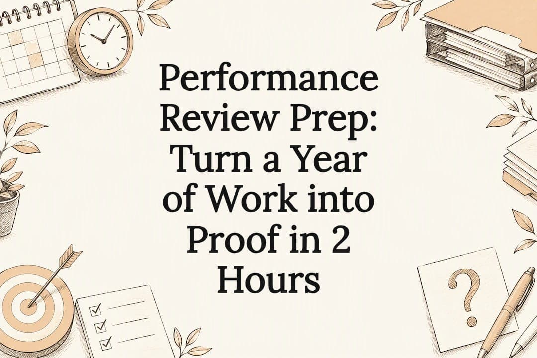 Performance Review Prep: Turn a Year of Work into Proof in 2 Hours