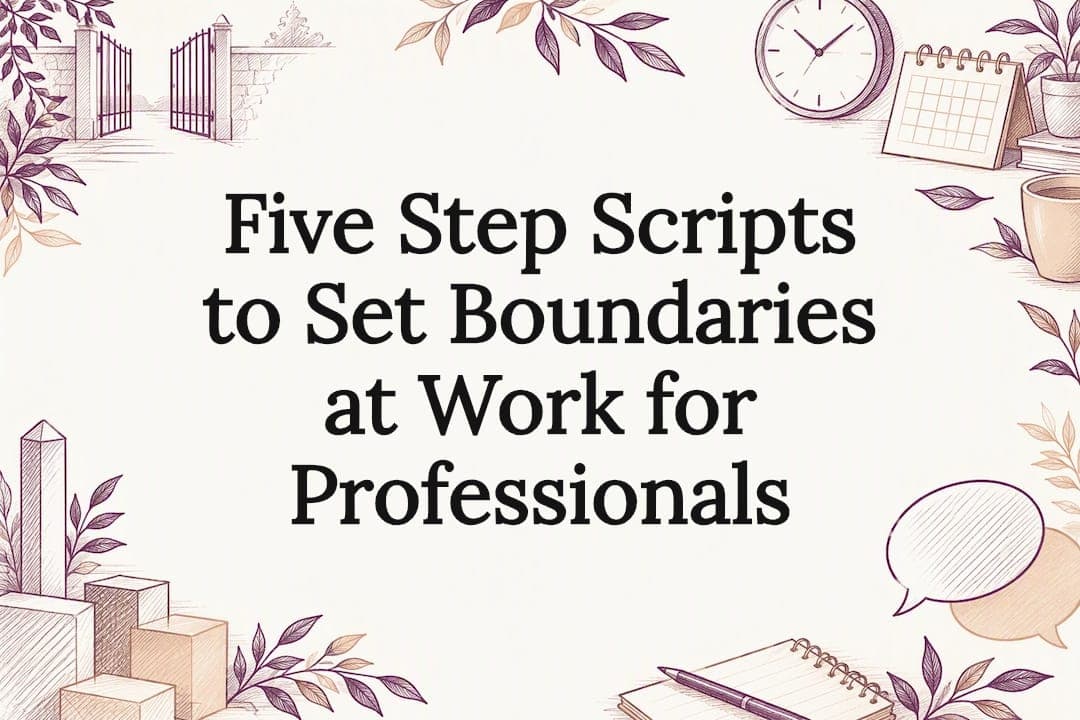 Five Step Scripts to Set Boundaries at Work for Professionals